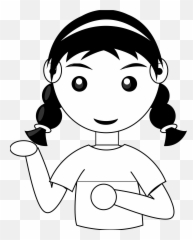 Free Black Girl Cartoon Png Download Free Clip Art Free - Girl Images Clip Art Black And White Emoji,Black Girl Emoji