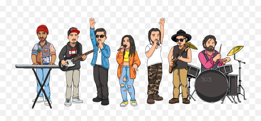 Colorado Artists Were - Hip Hop Band Cartoon Emoji,Emotions Female Singing Group