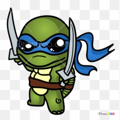 How To Draw Turtle Warrior 1 Chibi - Ninja Turtle Drawing Ideas Emoji,Turtle Shell Emoji