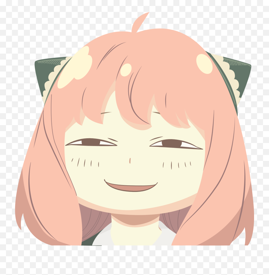 Anyas Smug Face Is Great For Stickers - Anya Smug Face Emoji,Relife Emoji -  Free Emoji PNG Images 