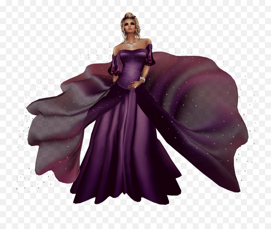 Princess 3dgirl Windblow Dress Sticker By Mislen - Floor Length Emoji,Wind Blow Emoji