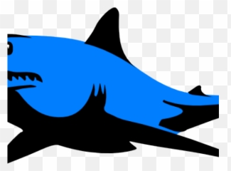 Fins Clipart Blue Shark - Great White Shark Black And White Shark Template For Pumpkin Carving Emoji,Shark Emoji