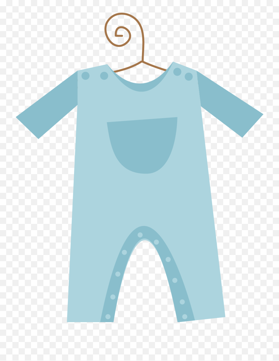 Pajama Clipart Baby Overalls Pajama - Png Download Baby Shower Clipart Png Emoji,Emoji Footie Pjs