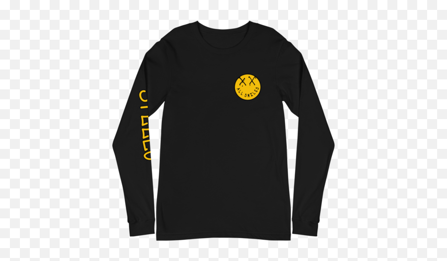 Smiley Face Long Sleeve T - Shirt Unisex All Smiles Collection Official Steelo Circle Emoji,Emoticon Tee Shirts