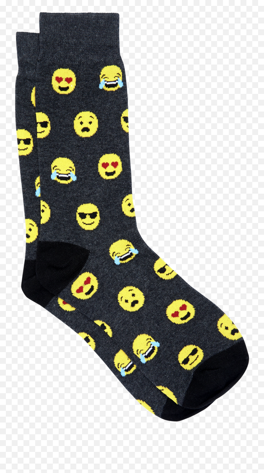 Charcoal Emoji Fancy Sock - Dot,Emoji Pants For Kids
