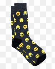 Charcoal Emoji Fancy Sock - Dot,Emoji Pants For Kids