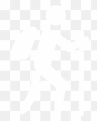 White Trekking Icon - Free White Trekking Icons Trekking Icon White Png Emoji,Emoticon For Hiking