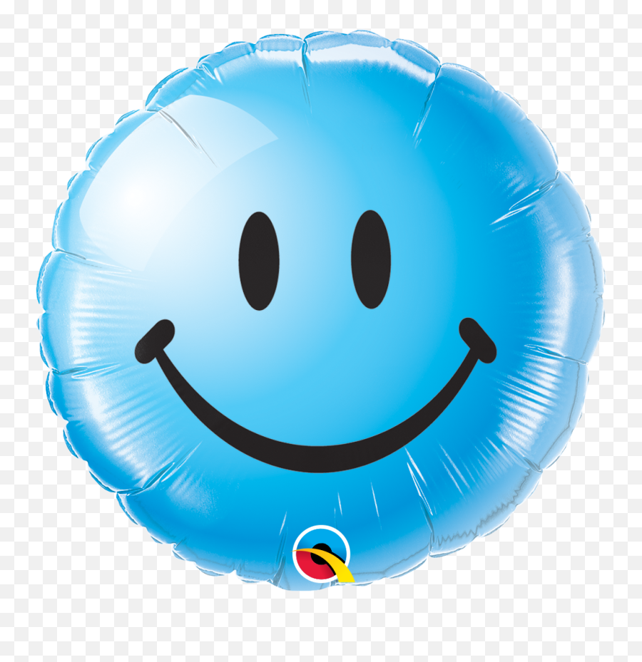 Smiley Face Red Folie Rond 18in45cm U2013 Decogigant - Face Blue Smiley Emoji,Emoji Headbands