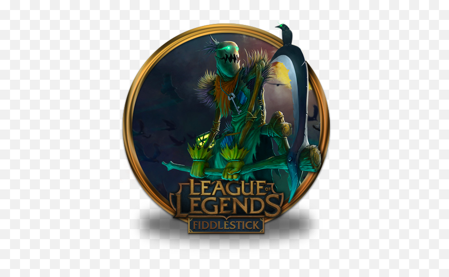 Fiddlestick Icon League Of Legends Gold Border Iconset - League Of Legends Png Nasus Emoji,World's Emoticon League Of Legends