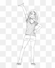 Ochaco Uraraka - Transparent Background Ochaco Uraraka Png Emoji,How To Put Emotion Into Eyes Manga