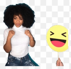 Facebook Giphy Booth Studiosocial - Curly Emoji,Fade Haircut Emoticon Animated