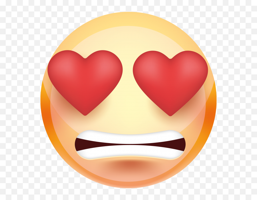 Download Heart Eyes Emoji - Emoji Full Size Png Image Pngkit Pacific Islands Club Guam,Heart Eyes Emoji