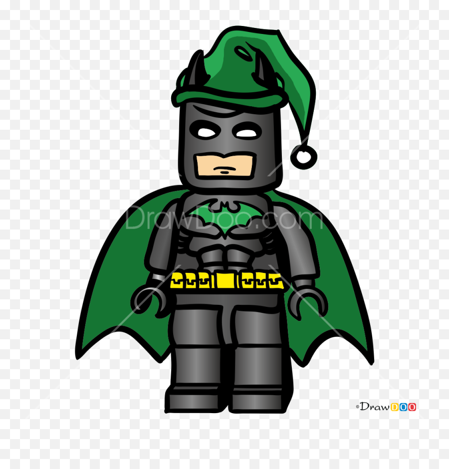 How To Draw Lego Batman Christmas Cartoons - Christmas Cartoons To Draw Emoji,Batman Emoji
