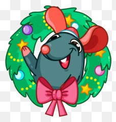 Mr Christmas Rat Sticker Pack - Stickers Cloud Emoji,Rat Locust Emotion