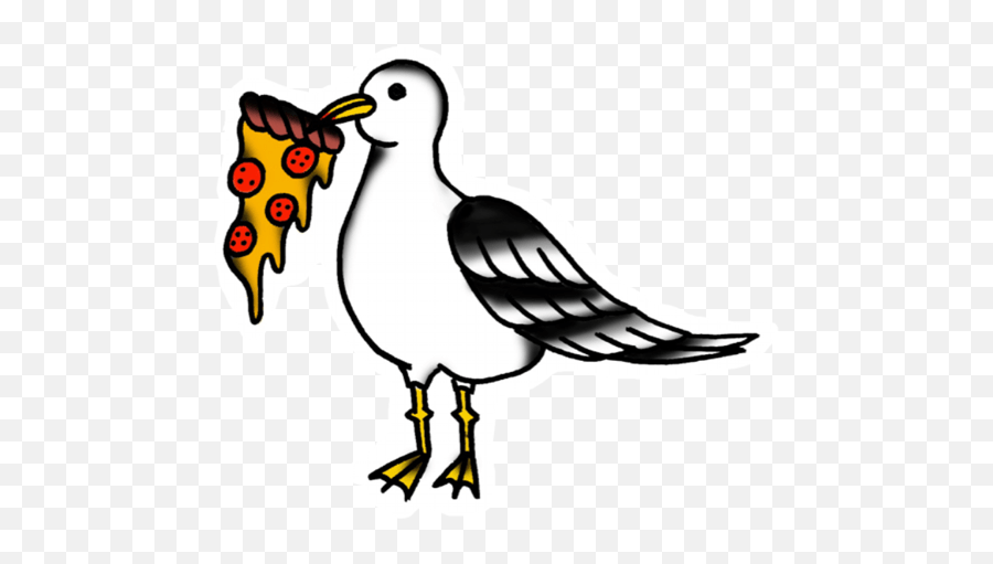 Prego Seagulls Emoji,Black And White Tattoo Emoji Clipart