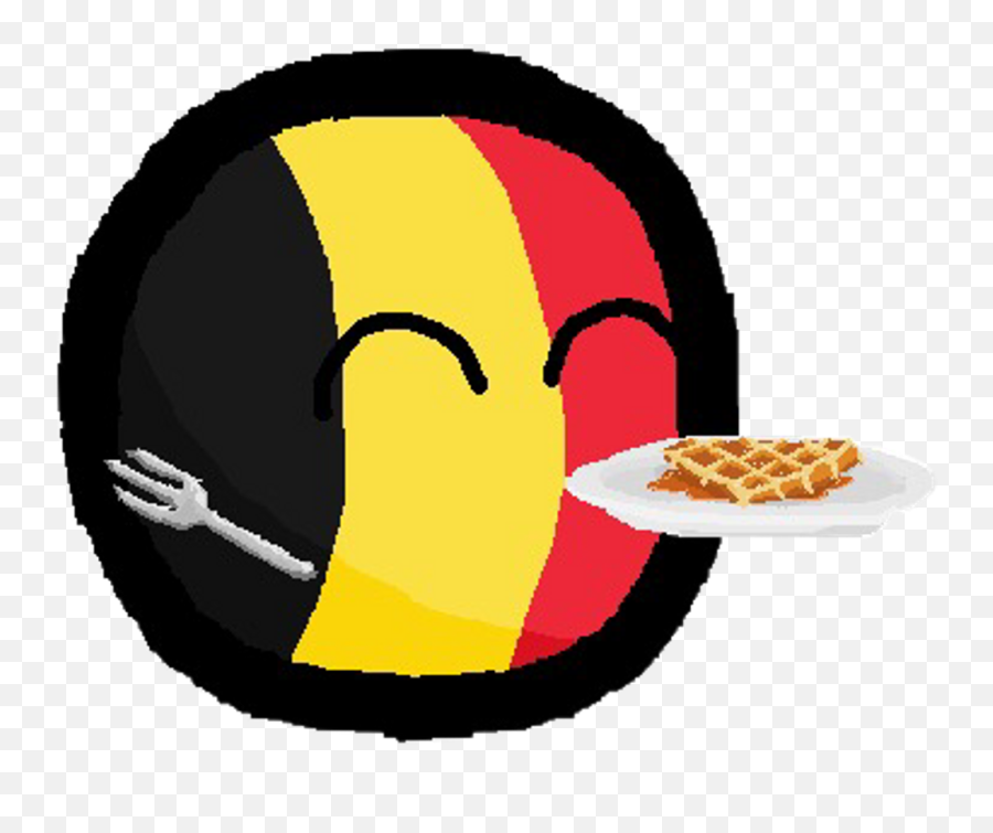 Belgiumball Countryballs Belgium Freetoedit - Belgian Waffle A Big Red O Emoji,Waffles Emoji