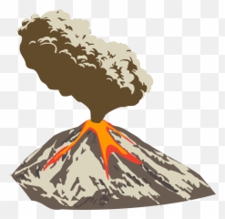 Volcano Clip Art Image - Volcano Eruption Clipart Png Emoji,Volcano Emoji