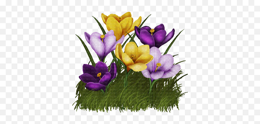 Spring Printemps Flower Fleur Blossom Fleurs Gif Anime Emoji,Dancing Purple Flowers Emoticon Animated Gif