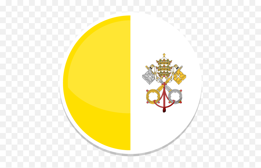 Vatican City Icon - Vatican City Flag Round Emoji,Vatican Flag Emoji