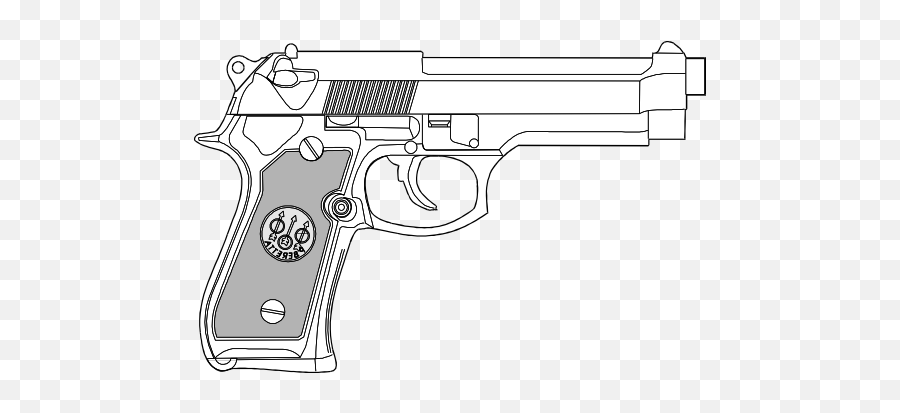 9mm Pistol Clipart I2clipart - Royalty Free Public Domain Emoji,Pistola Emoticon