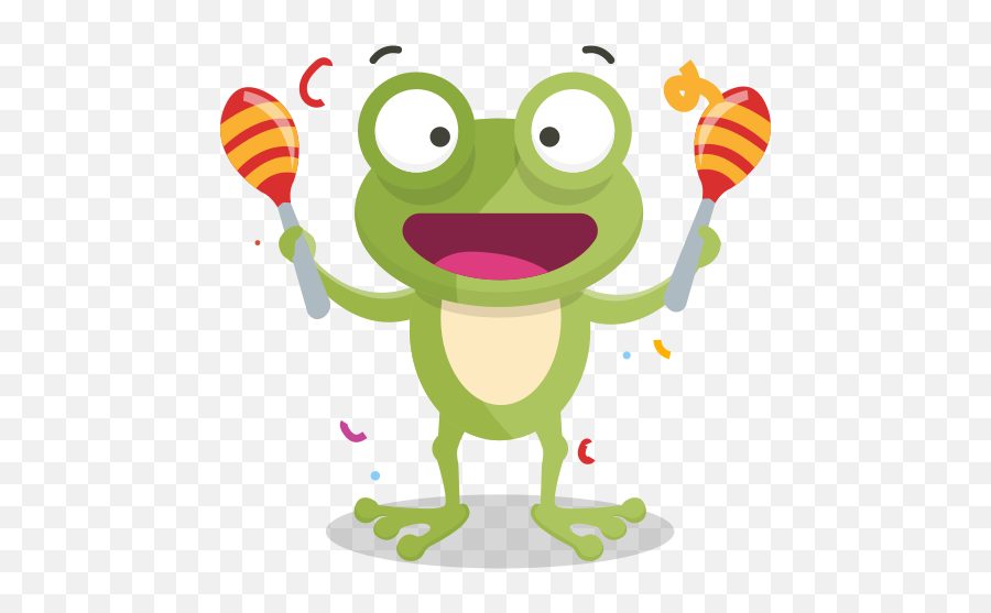 Celebration Stickers - Free Music Stickers Emoji,Happy Frog Emojis For Facebook