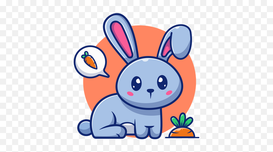 Rabbit Icon - Download In Flat Style Emoji,Bunny Emoji Android