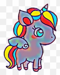 Unicorn Unicor Uni Unicornio Unic - Dot Emoji,Draw So Cute Unicorn Emoji