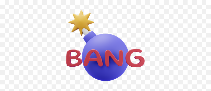 Free Bang 3d Illustration Download In Png Obj Or Blend Format Emoji,Emoji Slang For Balls