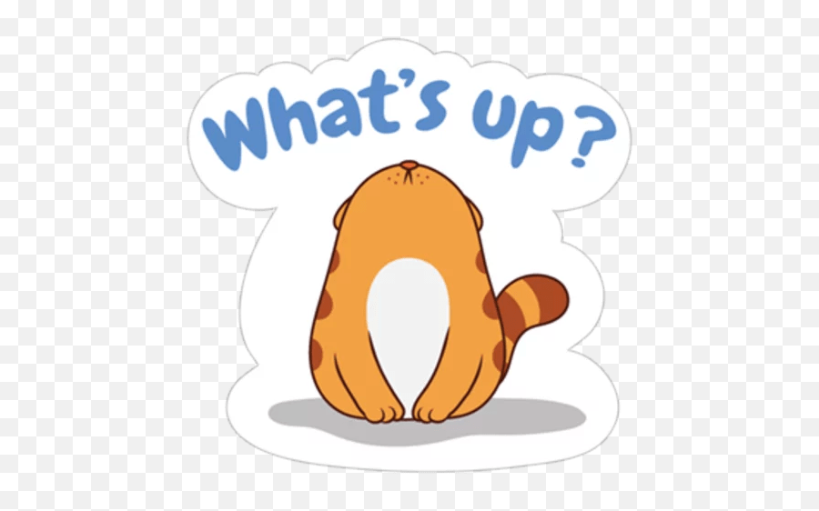 Leg Cat Returns Stickers - Live Wa Stickers Emoji,Cat Lying Down Emoji