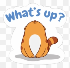 Leg Cat Returns Stickers - Live Wa Stickers Emoji,Cat Lying Down Emoji