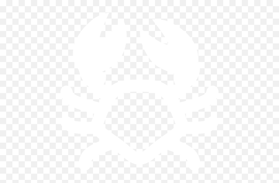 White Crab Icon - Automotive Decal Emoji,Crab Emoticon