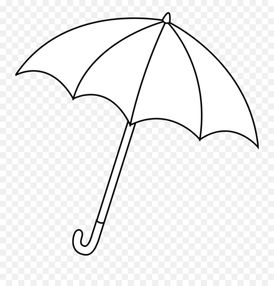 Umbrella Clipart Black And White - Umbrella Clip Art Black And White Emoji,Black Umbrella Emoji