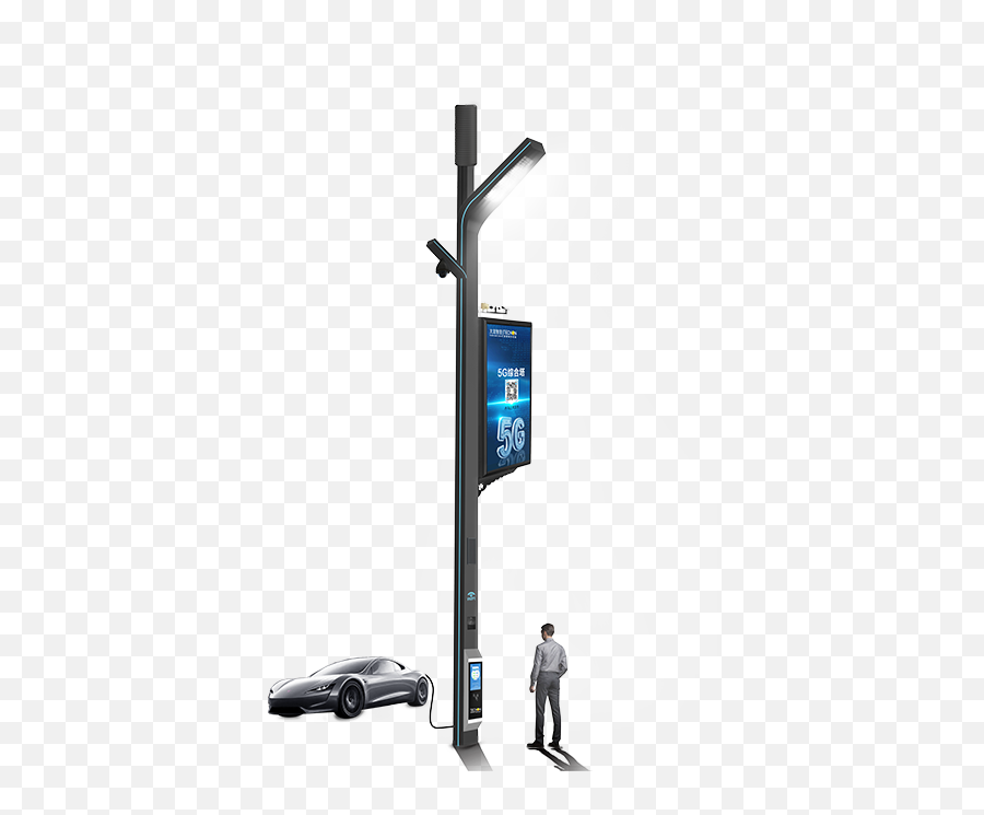 Led Pole Screenled Totemoutdoor Led Advertising Machine - Vertical Emoji,Gas Pump Light Bulb Tent Emoji