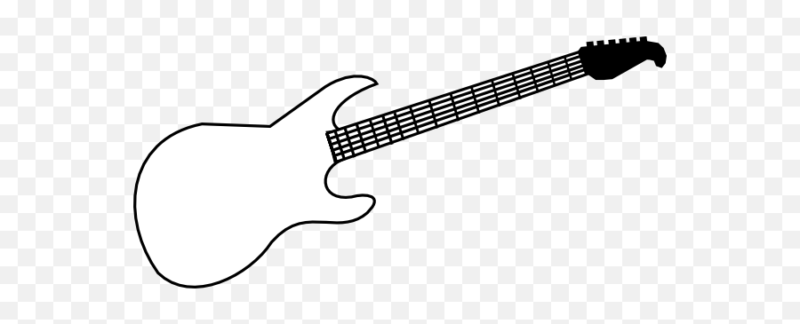 Guitar Clipart Black And White - 51 Cliparts Guitar Outline Clipart Emoji,Guitar Superman Emoji