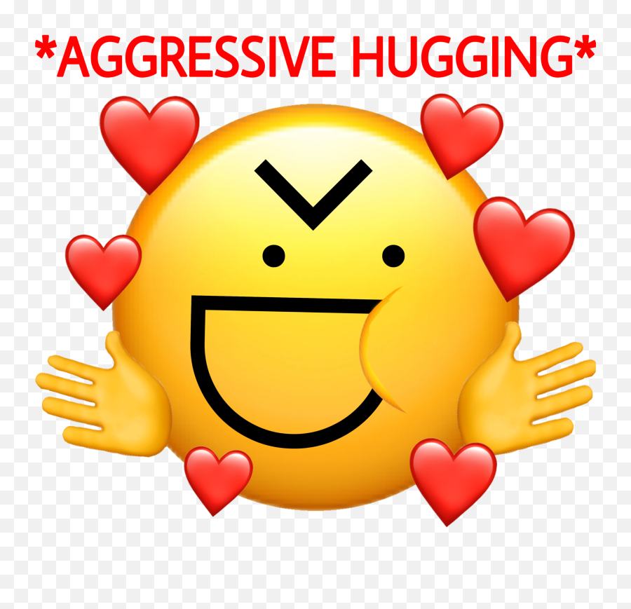 Aggressive Hug Hugs Sticker - Happy Emoji,Hugs Emoji