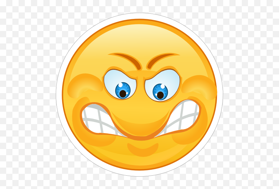 Crazy Angry Grinding Teeth Emoji Sticker - Grinding Teeth Emoji,Teeth Emoji