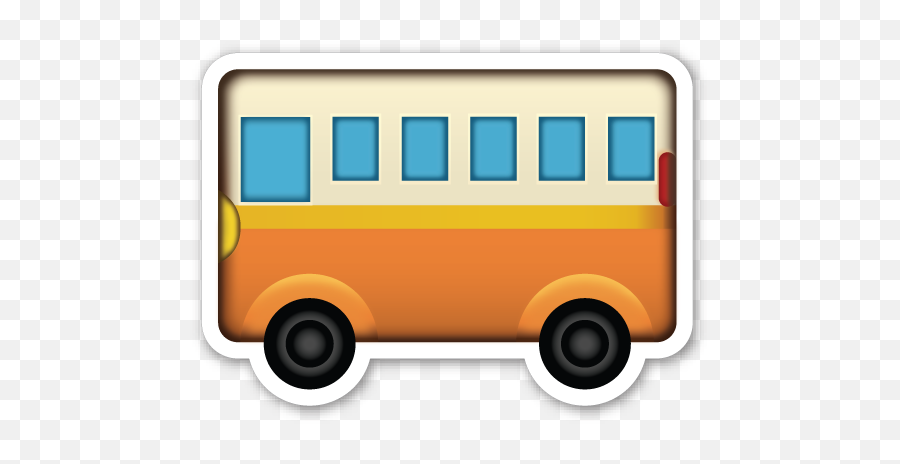 Download Bus Emoji Png - School Bus Emoji Png,School Emoji