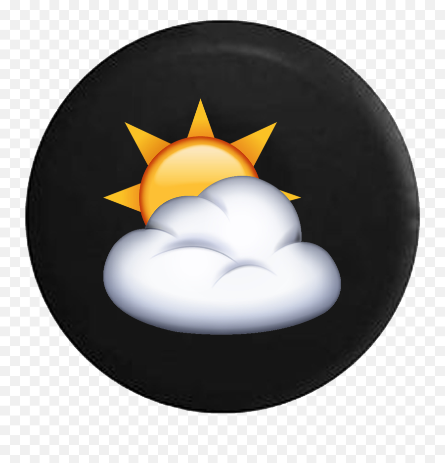 Download Text Emoji Sun Cloud - Clip Art,Cloud Emoji Transparent