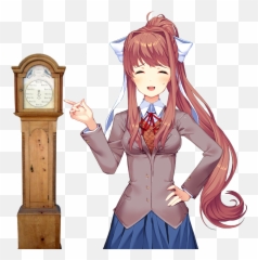 Doki Doki Literature Club Background - School Uniform Emoji,Doki Doki Literature Club Emoticon