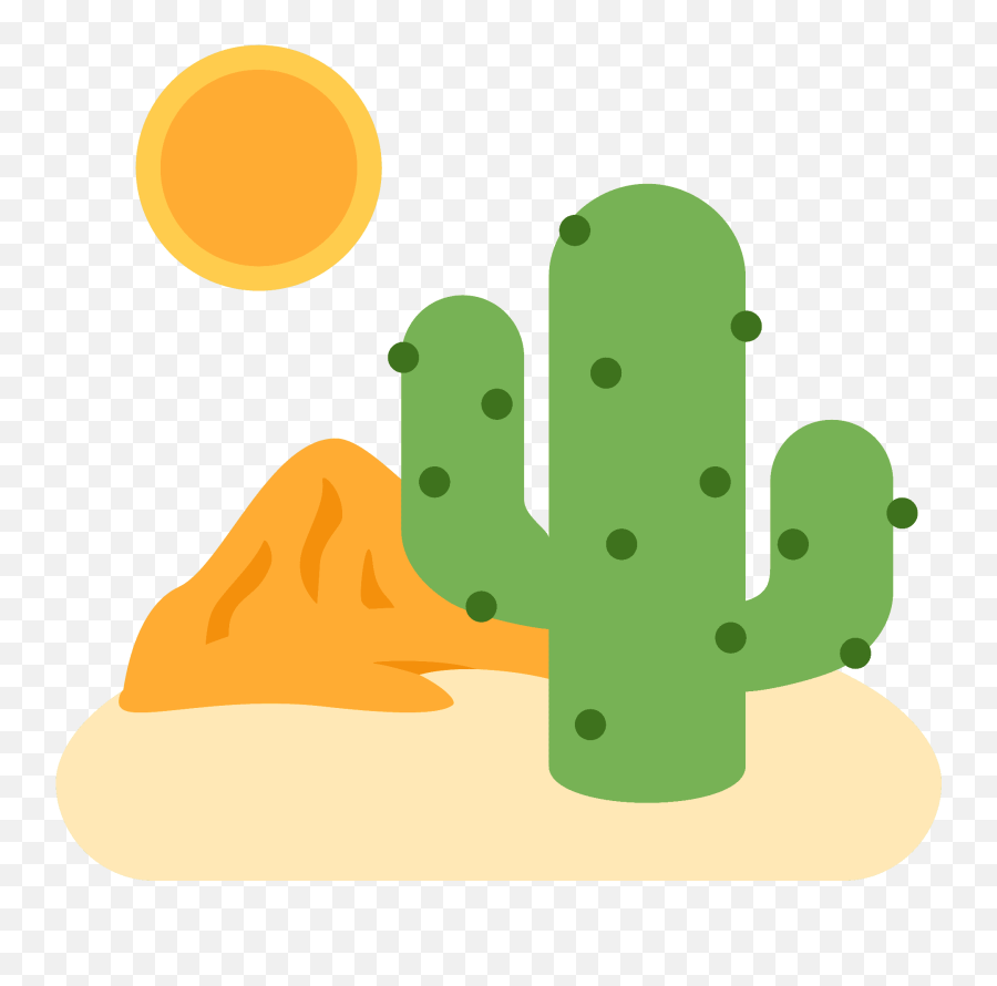 Desert Emoji Meaning With Pictures - Desert Emoji Transparent,Cactus Emoji