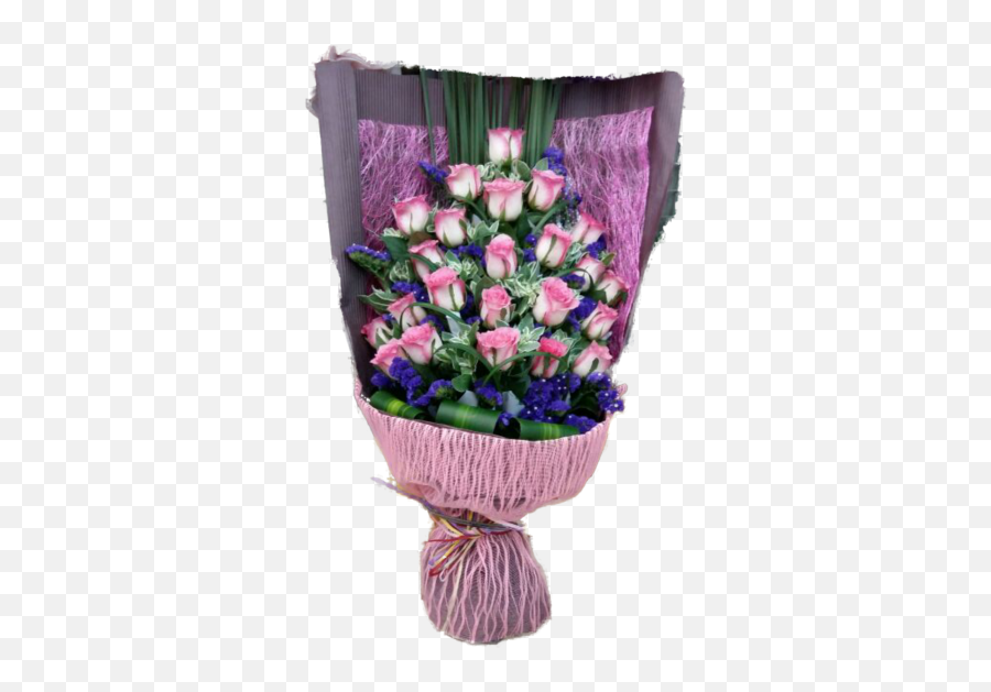 Twentytwo Roses Bouquet - Artificial Flower Emoji,Pink Rose Emoticon Meaning