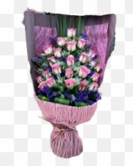 Twentytwo Roses Bouquet - Artificial Flower Emoji,Pink Rose Emoticon Meaning