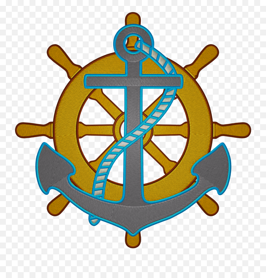 Anchor And Ships Wheel Creative Fabrica - Transparent Pirate Steering Wheel Emoji,Dst Emoticon Wheel