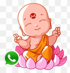 Zen Buddha Funny Buddism Sticker For - Whatsapp Icon Emoji,Monk Emoji