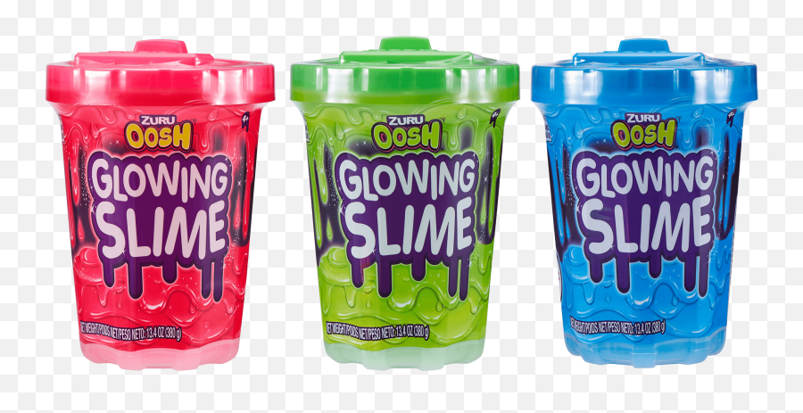 Oosh Glowing Glow In The Dark Slime 3 - Pack Of 134 Oz Cans 40 Oz Of Slime Walmartcom Zuru Oosh Glowing Slime Pink Emoji,How To Add Emojis To Paint.ney\t