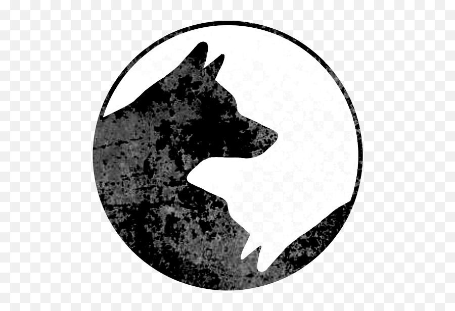 Cool Yin Yang Dog Dog Moon Symbol Carry - Northern Breed Group Emoji,Dog Dog Heart Emoji Puzzle