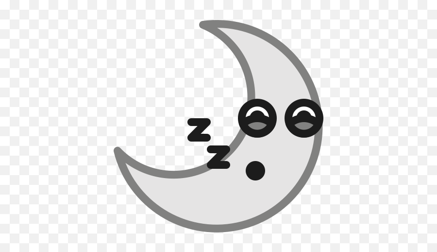 Emoticon Moon Night Sleepy Smiley - Boa Noite Figurinha Do Whatsapp Emoji,Line Emoticon Moon