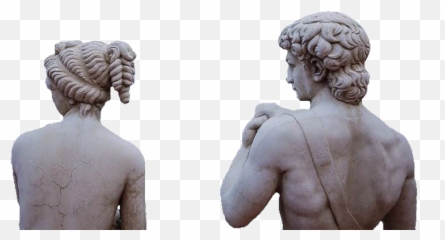 Blue Grey Statue Polyvore Moodboard - Statue Aesthetic Png Emoji,Style Of Greek Sculpture Emotion And Naturalistic Depictions Of People