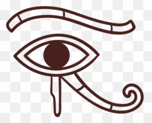Egyptian Symbol Eye Of Horus Stroke - Ojo De Horus Png Emoji,Eye Of Horus Emoji