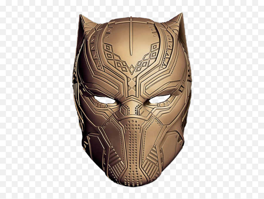 Black Panther Gold Custom Mask Png Official Psds - Black Panther Gold Mask Emoji,Vblack Panther Emojis